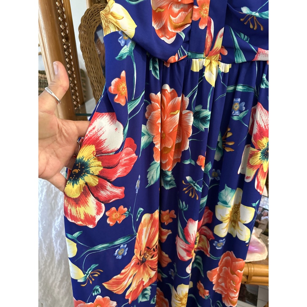 Anthropologie Moulinette Soeurs Annona Blue Floral MidiSize 14 - Picture 6 of 16